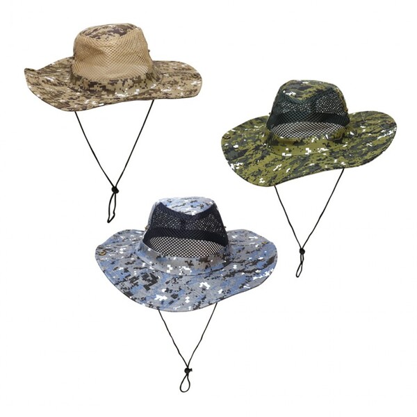 T02 등산 캠핑 낚시 밀리터리 카모 사파리 메쉬 모자