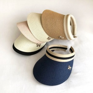 등산모자 캠핑 썬캡 밀짚 선캡 모자 밀집 라탄 모자